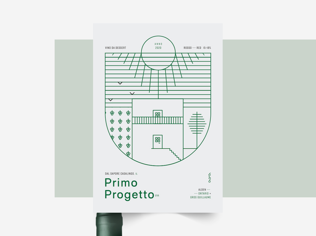 Project for  Primo Progetto Wine Label