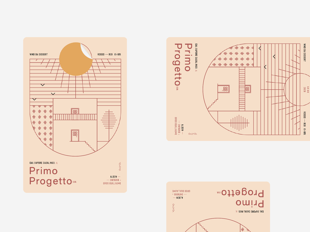 Project for  Primo Progetto Wine Label